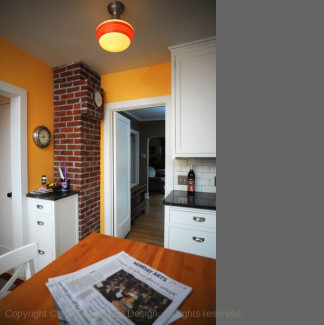 Portland Oregon Kitchen Remodel, chimney corner
