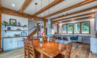 Kitchen and dining room architecture design Orcas Island Washington